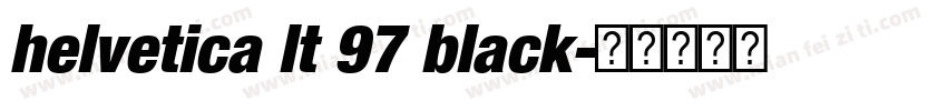 helvetica lt 97 black字体转换